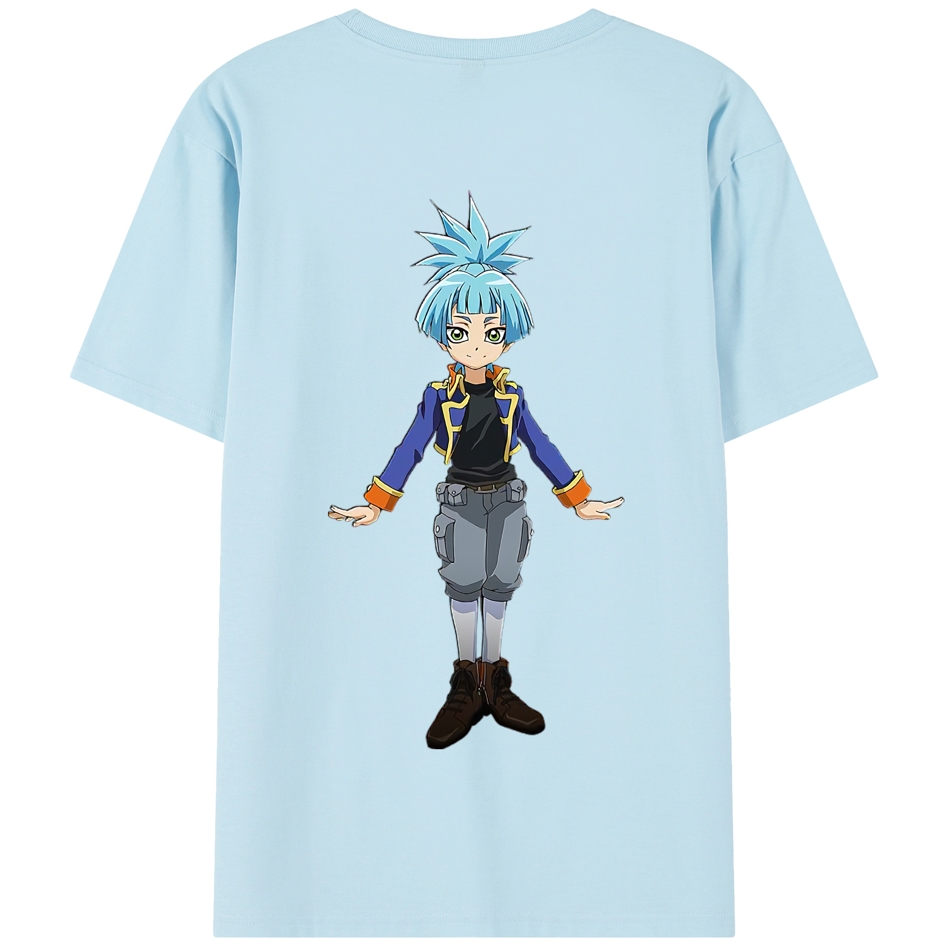 （画像用） 遊☆戯☆王 Yu-Gi-Oh! 綿100％半袖Tシャツ（背面プリント）